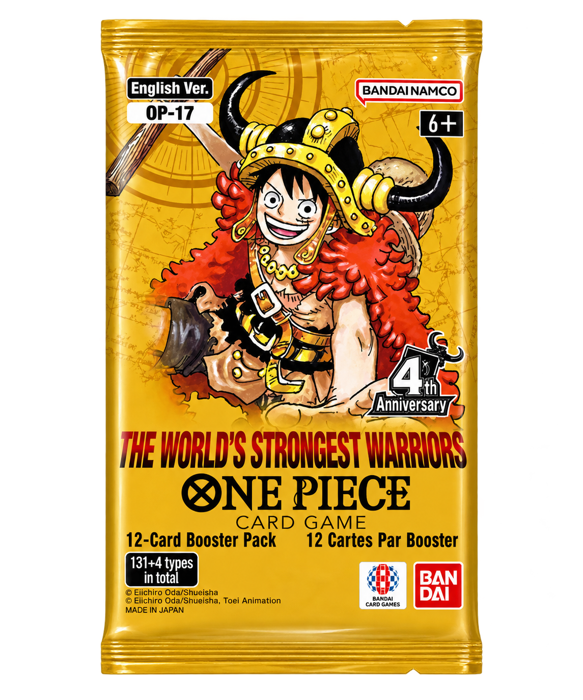 One Piece Card Game OP-17 - The World’s Strongest Warriors - Booster Display
