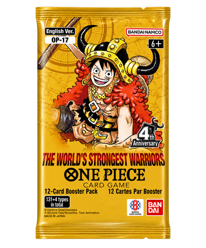One Piece Card Game OP-17 - The World’s Strongest Warriors - Booster Display