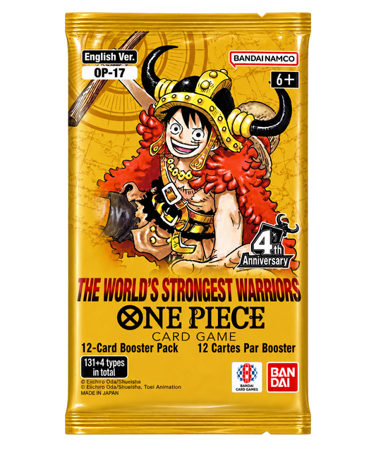 One Piece Card Game OP-17 - The World’s Strongest Warriors - Booster Display