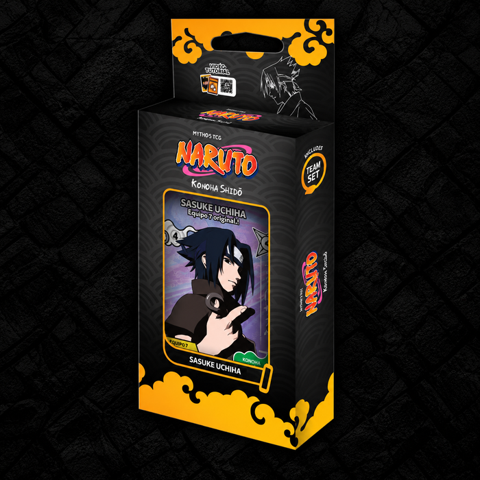 Naruto Mythos TCG – Konoha Shidō Team Set – Sasuke Uchiha – 2nd Edition – EN