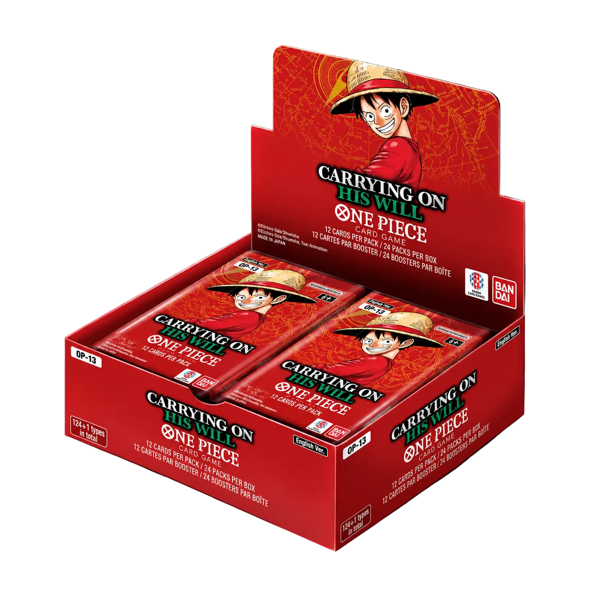 One Piece Card Game OP-13 – Carrying on His Will – Booster Display – Englisch