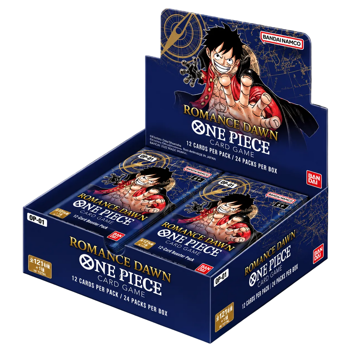 One Piece Card Game OP-01 – Romance Dawn – Booster Display – Englisch